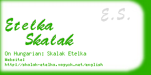 etelka skalak business card